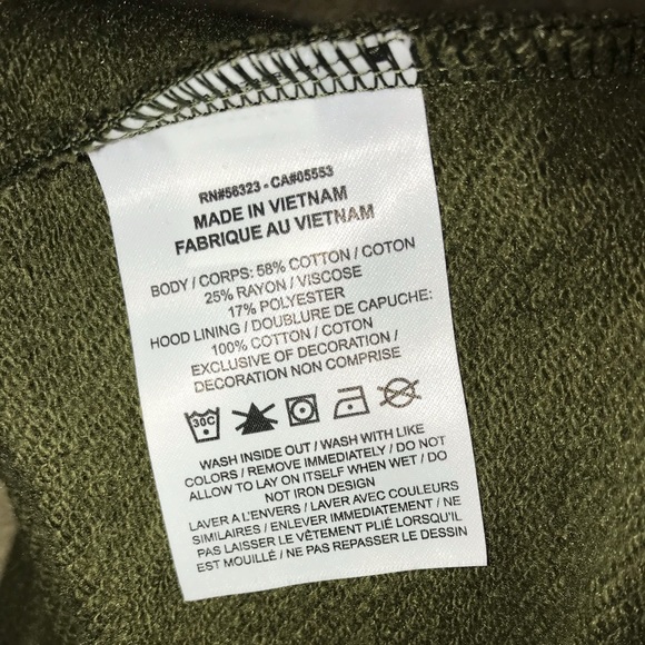 NEW/Never Worn Olive Green Nike Drawstring Hoodie - Picture 3 of 3